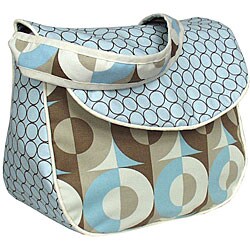 Hoohobbers Cocoa Blue Messenger Diaper Bag