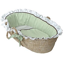 Hoohobbers Classic Green Moses Basket
