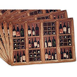 Crates of Wine Tapestry Placemats (set of 6)
