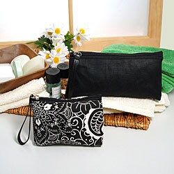 Cathy's Concepts Black Damask Wristlet Purses