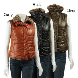 Nine West Women's Faux Fur Lined Vest