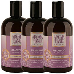 Aromaland Lavender 12-ounce Shampoo Lavender (Pack of 3)