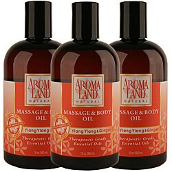 Aromaland Ylang Ylang and Ginger Massage Oil (Pack of 3)