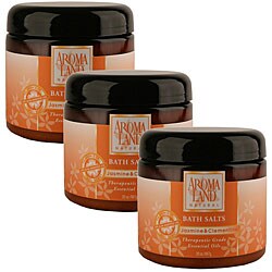Aromaland Jasmine and Clementine 20-ounce Bath Salts (Pack of 3)