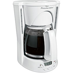 Proctor Silex 48571 12-cup White Coffee Maker