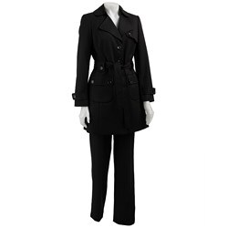 Nine West Women's Long Jacket Crepe Suit