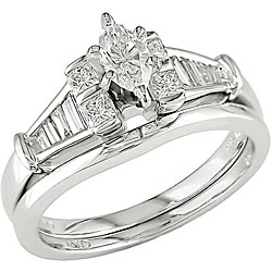 14k Gold 3/4ct TDW Diamond Bridal Rings Set (G-H, SI2)