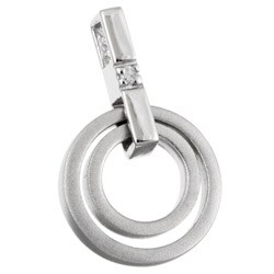 Hot Diamonds Sterling Silver Diamond Ring Necklace