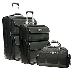 Polo Luggage  on Beverly Hills Polo Club 3 Piece Luggage Set   Overstock Com