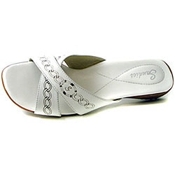 Sandies Women's 'Apres' Capri White Golf Sandals