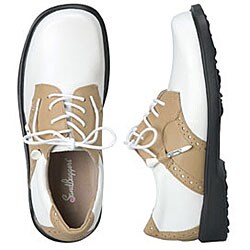 Carly Beige-on-White Women's Golf Shoe (size 5)
