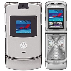 Silver Razor Phone