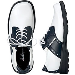 Sandbaggers Ladies 'Carly' Navy on White Golf Shoes