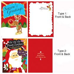 Voice Recorder 12-second Christmas Card (Pack of 5)