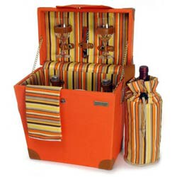 Terazzo Orange Wooden Picnic Carrier Set