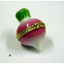Limoges Hand-painted Radish Keepsake Box