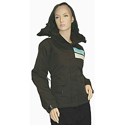 Pulse Women's Double Stripe Brown Snowboard Jacket