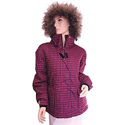 Pulse Women's Houndstooth Grape Snowboard Jacket