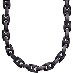 Stainless Steel Men's Blacktone Heavy Necklace