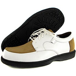 Sandbaggers Ladies 'Joni' Taupe/ White Golf Shoes