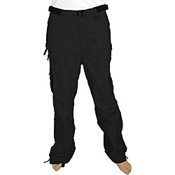 Pulse Men's Deluxe Cargo Black Snowboard Pants