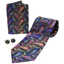 Boston Traveler Men's Paisley Tie Gift Set