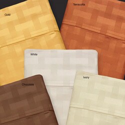Basketweave 600 Thread Count Sheet Set (Set of 2)