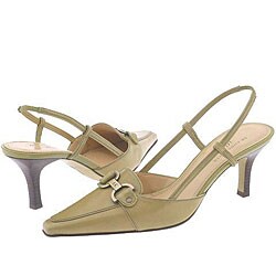 AK Anne Klein Margy Medium Green Leather