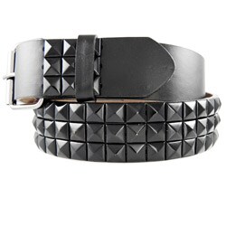 JK Unisex 3-row Studded Belt