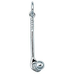 Sterling Silver Golf Club with Ball Charm