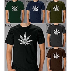 Los Angeles Pop Art Men's Marijuana Leaf T-shirt