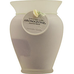 Lavender and Vanilla Medium Candle with Frosted Glass Vase