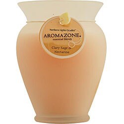 Calry Sage and Nectarine Frosted-glass Vase Candle