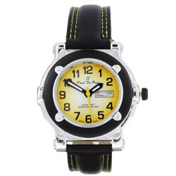 Paul du Pree Unisex Casual Yellow Dial Watch