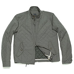 Hickey Men's Grey Quilted Barracuda Jacket