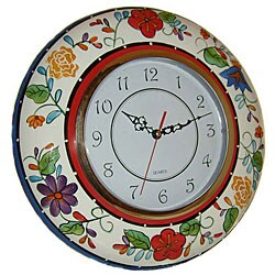 Viva Collection Hand Painted Decorative Clock