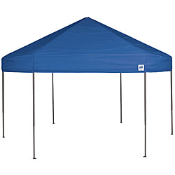 E-Z UP 16-foot Blue Hexagonal Event Shelter
