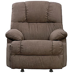 Dark Moss Microfiber Rocker Recliner Chair