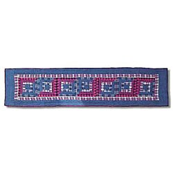 Red Log Cabin Table Runner