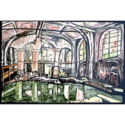 Mosaic 'Borocco Art Roman Bath' 6-tile Ceramic Wall Mural