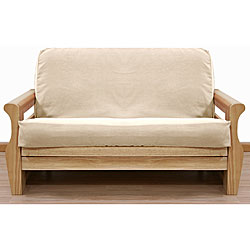 Full-size Solid Natural Futon Cover 