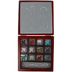 Stone Angel 16-piece Necklace and Pendant Set