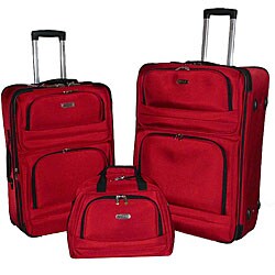 Kenneth Cole Higher Limits Red 3-piece Luggage Set