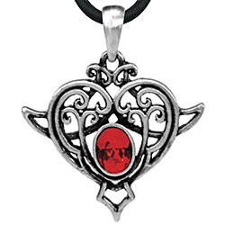 Pewter Celtic Heart Necklace