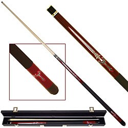 Red Sword 2-piece Pool Cue with 6 Replacement Tips