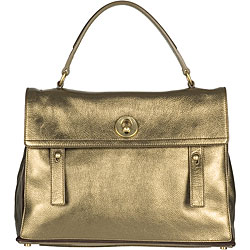YSL Muse Two Gold Satchel