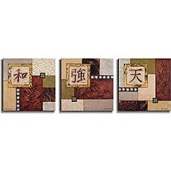 Marcon 'Peace, Strength, and Heaven' Canvas 3-piece Set