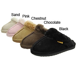 Brumby Women's Backless Sheepskin Slippers