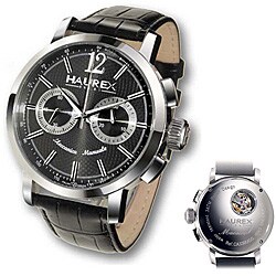 Haurex Italy Men's Maestro Mechanical Chronograph Watch.