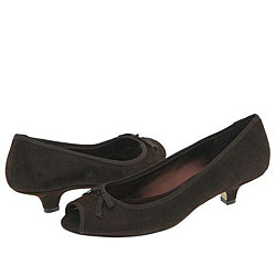 AK Anne Klein Intrieri Dark Brown Suede